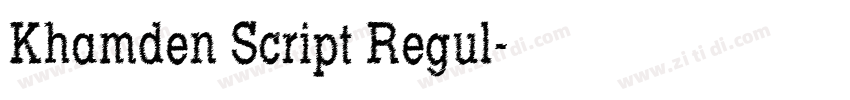 Khamden Script Regul字体转换